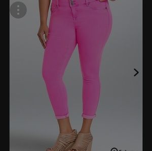 Torrid hot pink jeggings